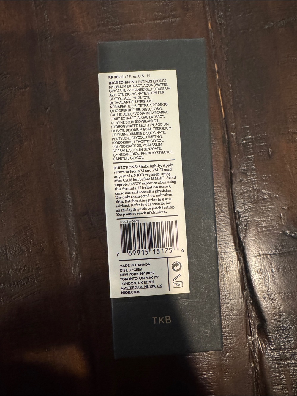 RE:PIGMENT Brightening Serum - NIOD 30 ML - Picture 4 of 4